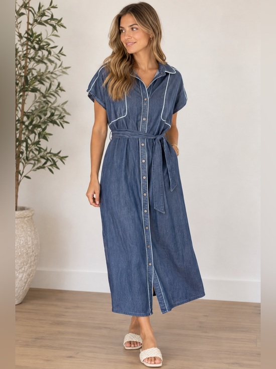THML Dresses & Skirts - NWT THML Denim Dress size S